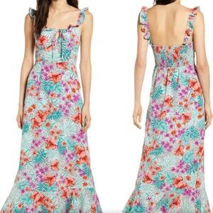 EUC Lost + Wander Flower Power Maxi Dress XS